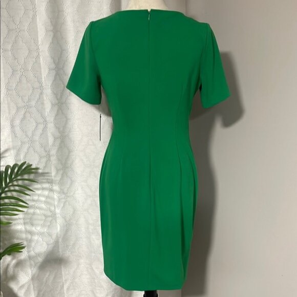 Dkny Green Asymmetrical Sheath Dress size 4 NWT - Picture 5 of 5